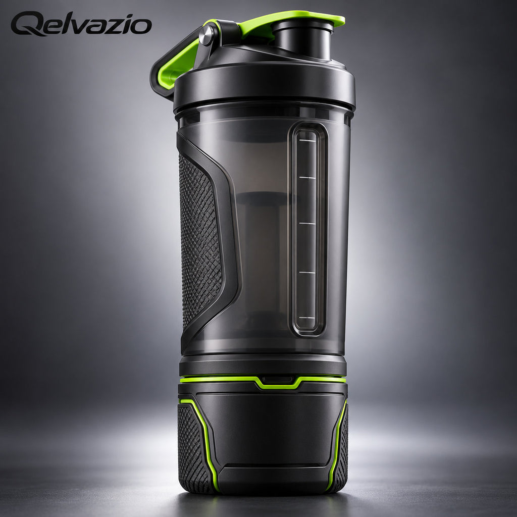 Qelvazio Modular Fitness Shaker Bottle product main image