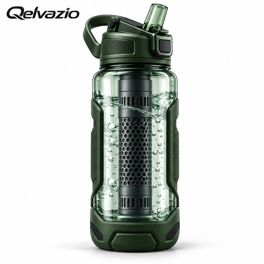 Qelvazio Forest Green Filter Bottle product main image